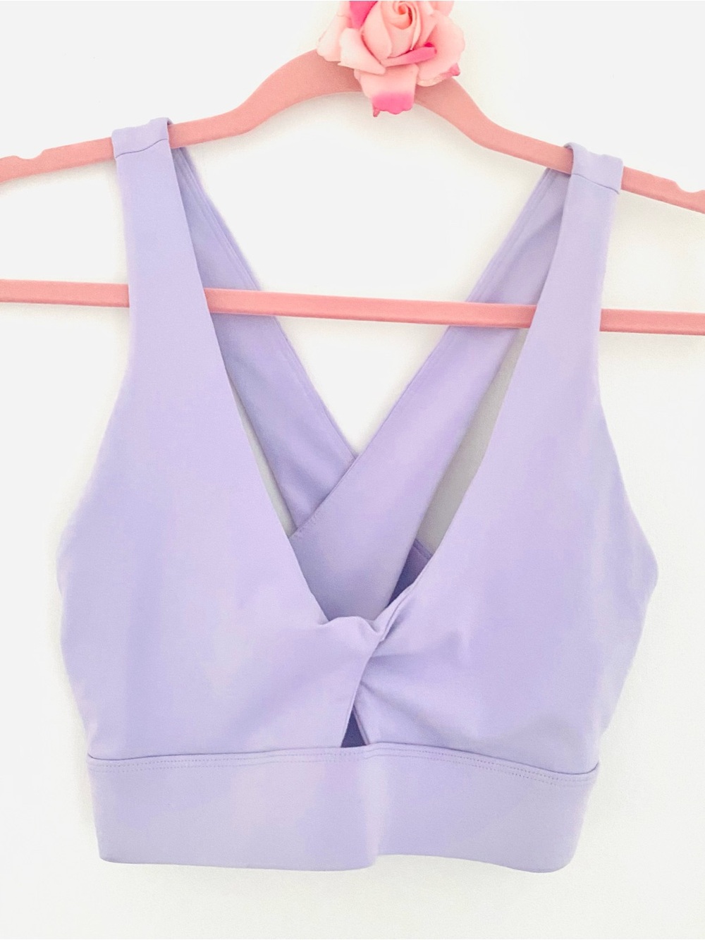 💕Fabletics Purple Crisscross Sports Bra SZ M
